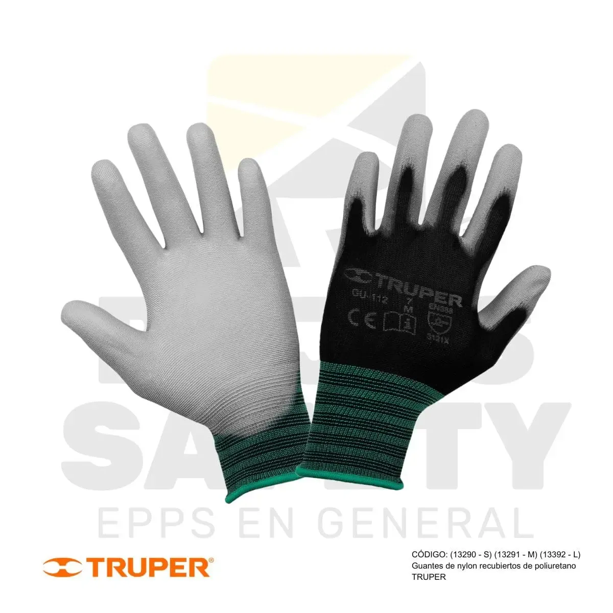 GUANTES DE NYLON RECUBIERTOS DE POLIURETANO TRUPER