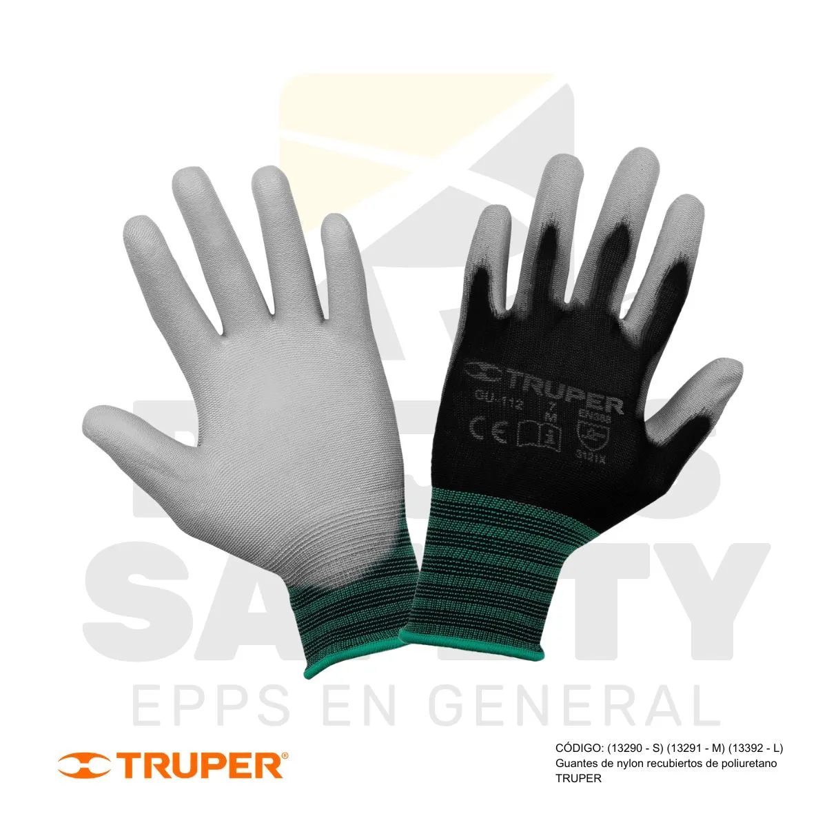 GUANTES DE NYLON RECUBIERTOS DE POLIURETANO TRUPER