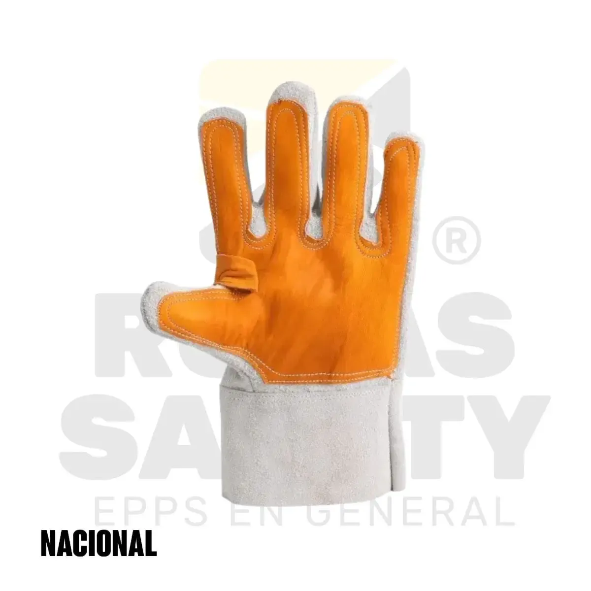 GUANTES PALMA REFORZADA CUERO CROMO NACIONAL