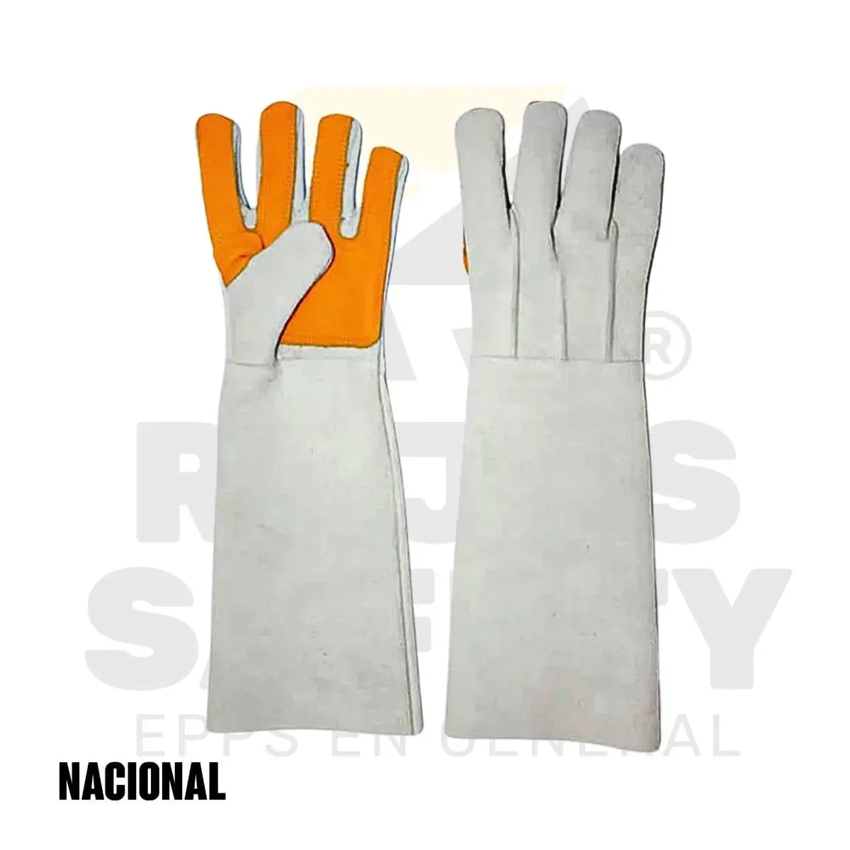 GUANTES SOLDADOR 18" PALMA REFORZADA CUERO CROMO NACIONAL