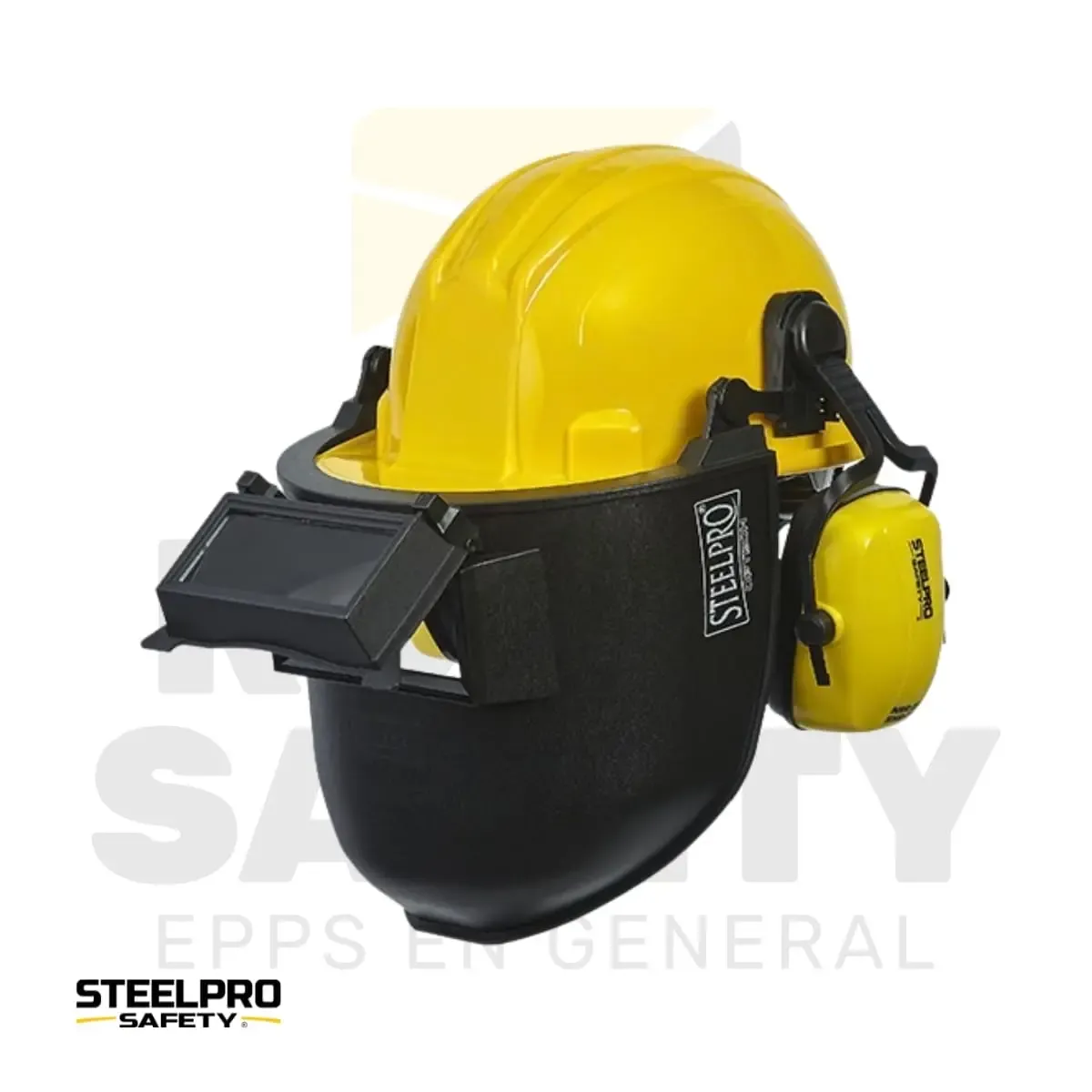 MÁSCARA DE SOLDAR ADAPTABLE AL CASCO STEELPRO - vista 2