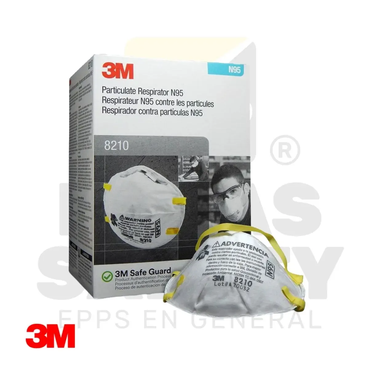 RESPIRADOR CONTRA PARTICULAS N95 8210 3M