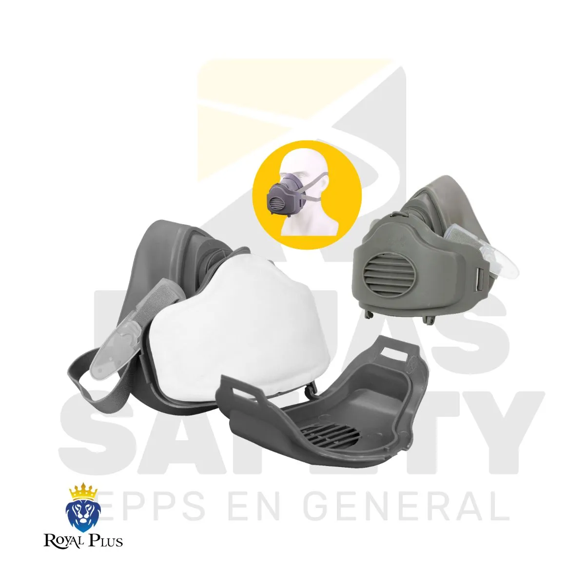 RESPIRADOR MONOVIA DE CAUCHO ROYAL PLUS