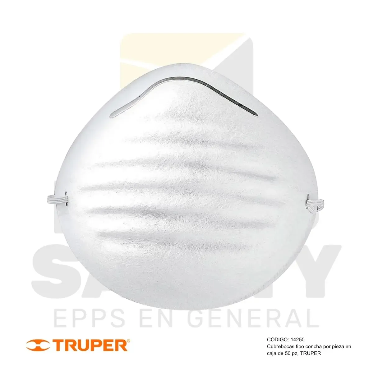 RESPIRADOR PARA POLVOS CAJA 50 PIEZAS (14250) TRUPER - vista 3