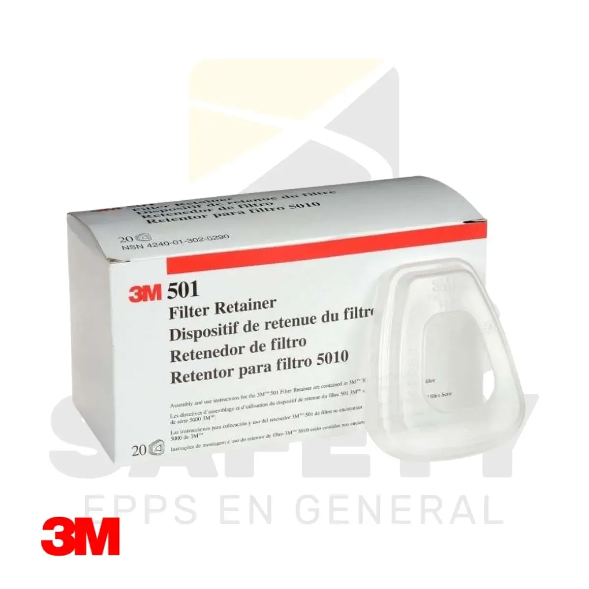 RETENEDOR 501 PARA PRE FILTRO 3M - vista 3