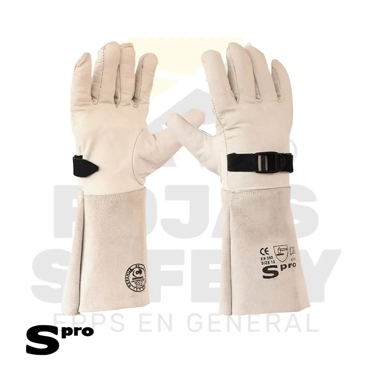 SOBREGUANTES DIELÉCTRICO CUERO CHAMPAGNE 14″ SPRO