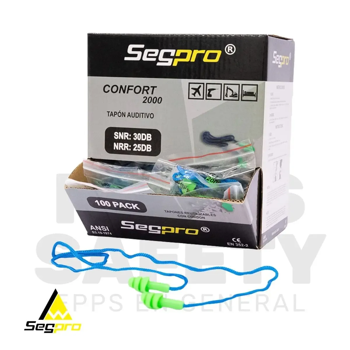 TAPON AUDITIVO CONFORT 2000 PRESENTACION BOLSITA SEGPRO