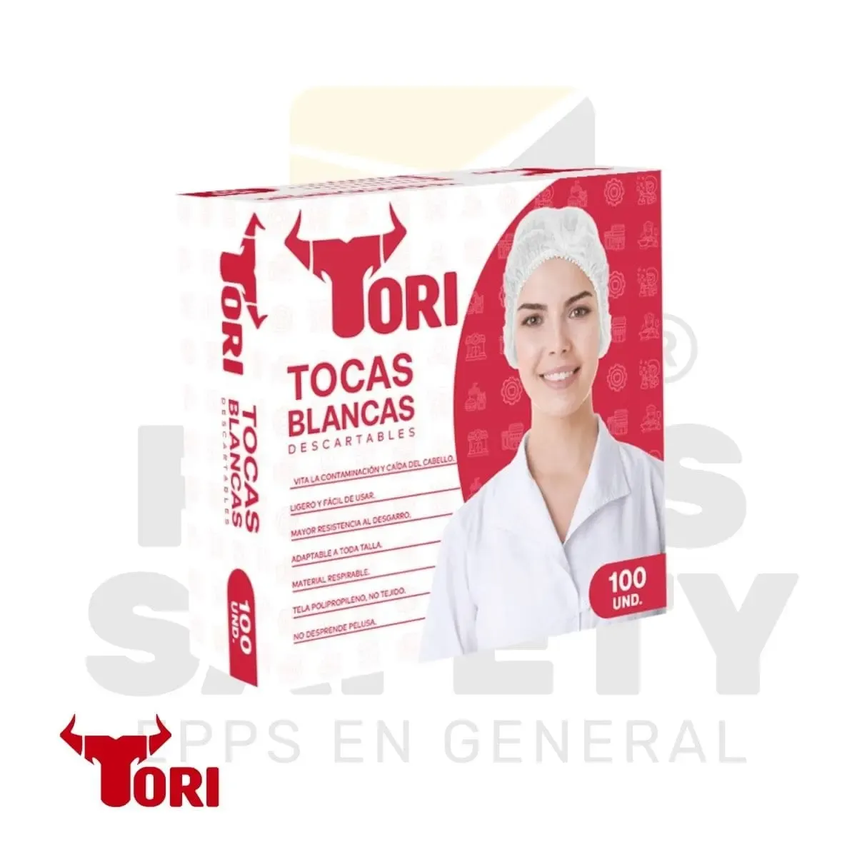 TOCAS BLANCAS DESCARTABLE TORI