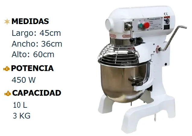 Batidora 10Lts