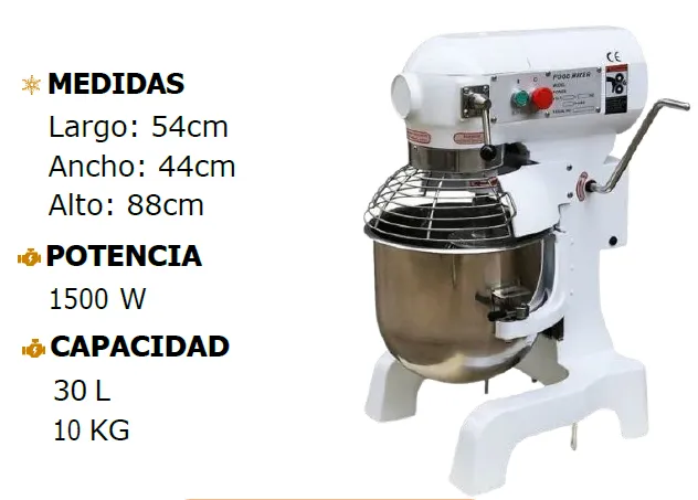 Batidora 30Lts