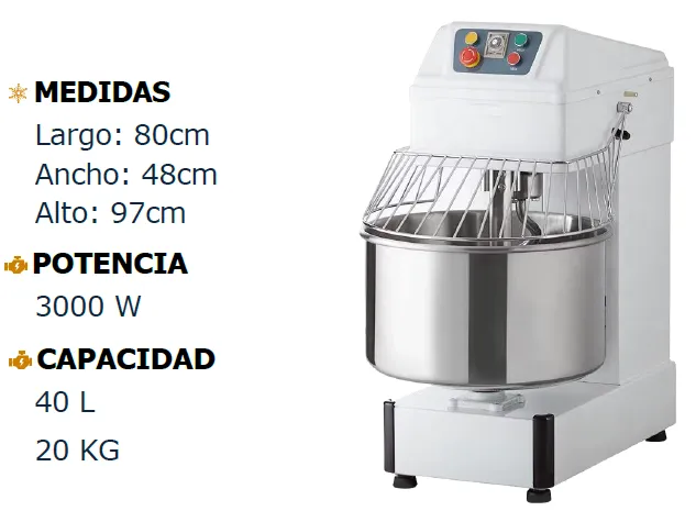 Amasadora 20Kg