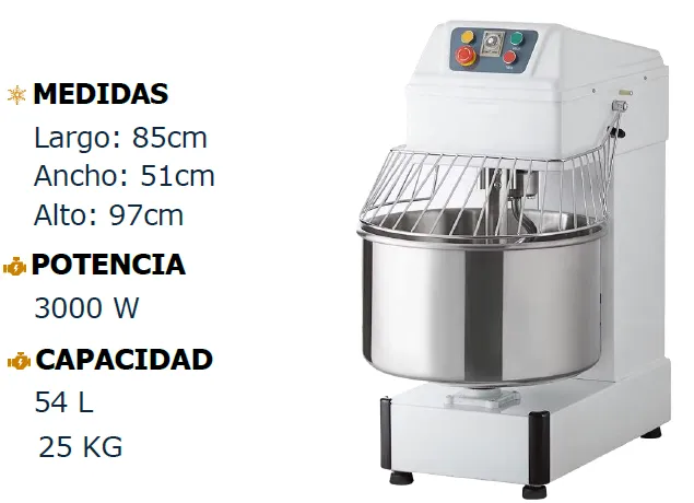 Amasadoras 25Kg