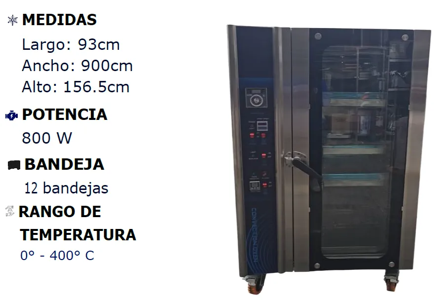 Horno a Gas 12 Bandejas