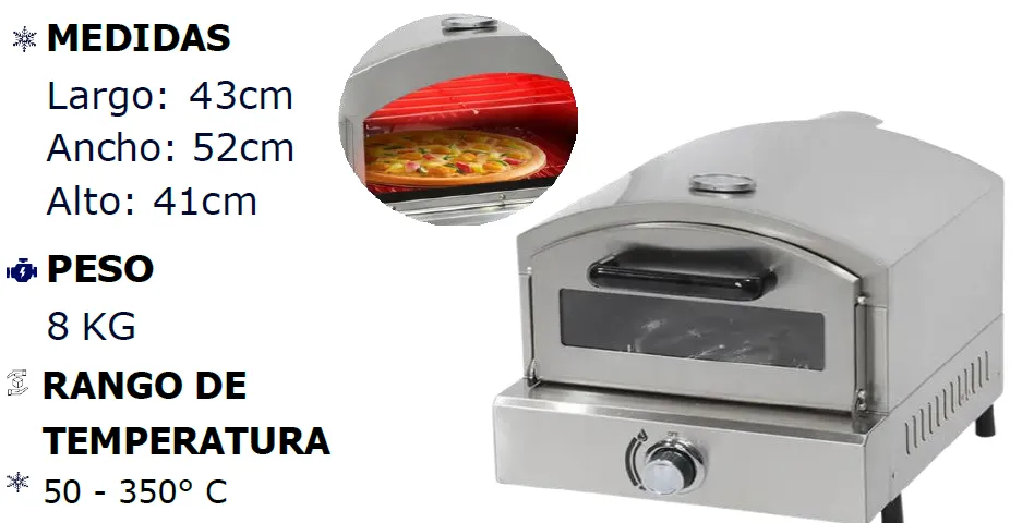Horno de Pizza a Gas
