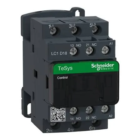 CONTACTOR TRIF. DE 18AMP 110VAC 60HZ 1NA+1NC TESYS